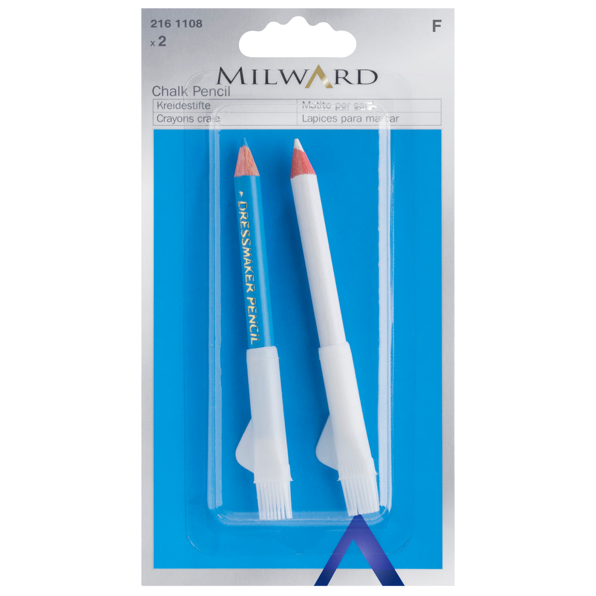Milward Pencil: Dressmakers: White and Blue: 2 Pieces