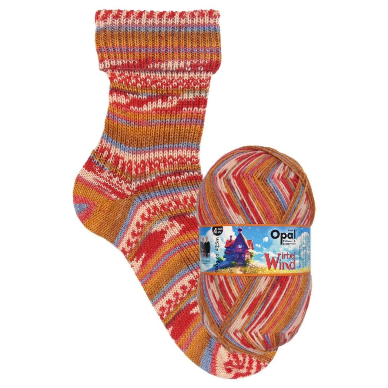 Opal Sock Wool - Wirbel Wind Range