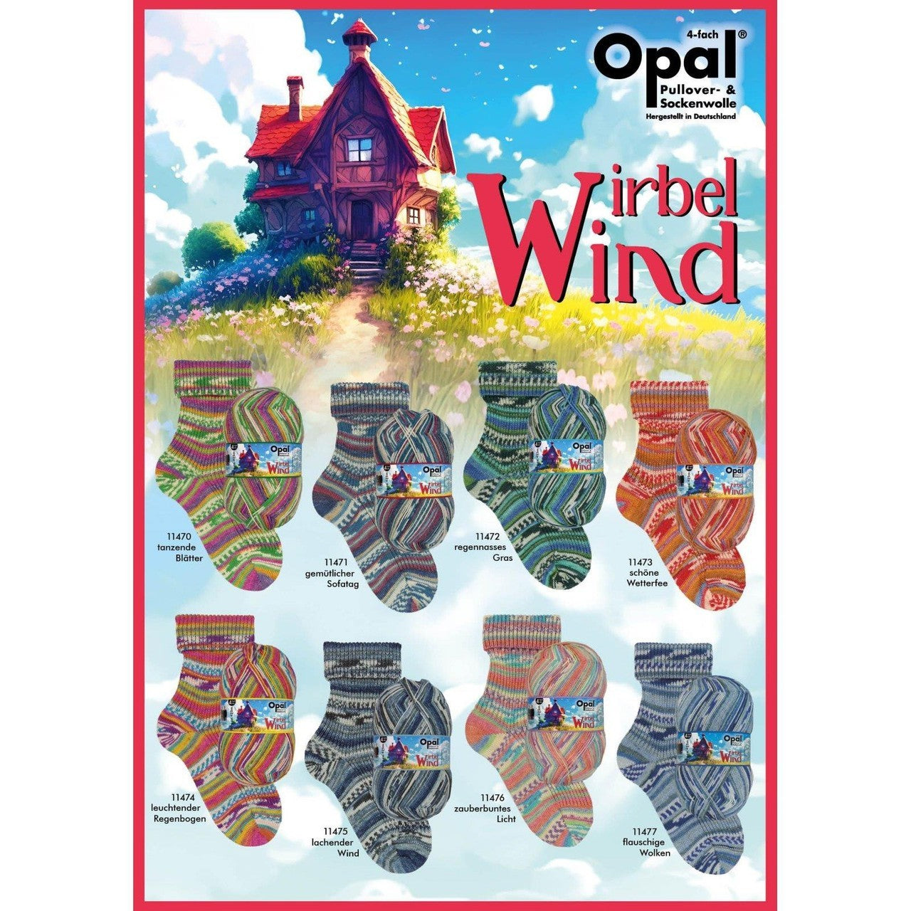 Opal Sock Wool - Wirbel Wind Range