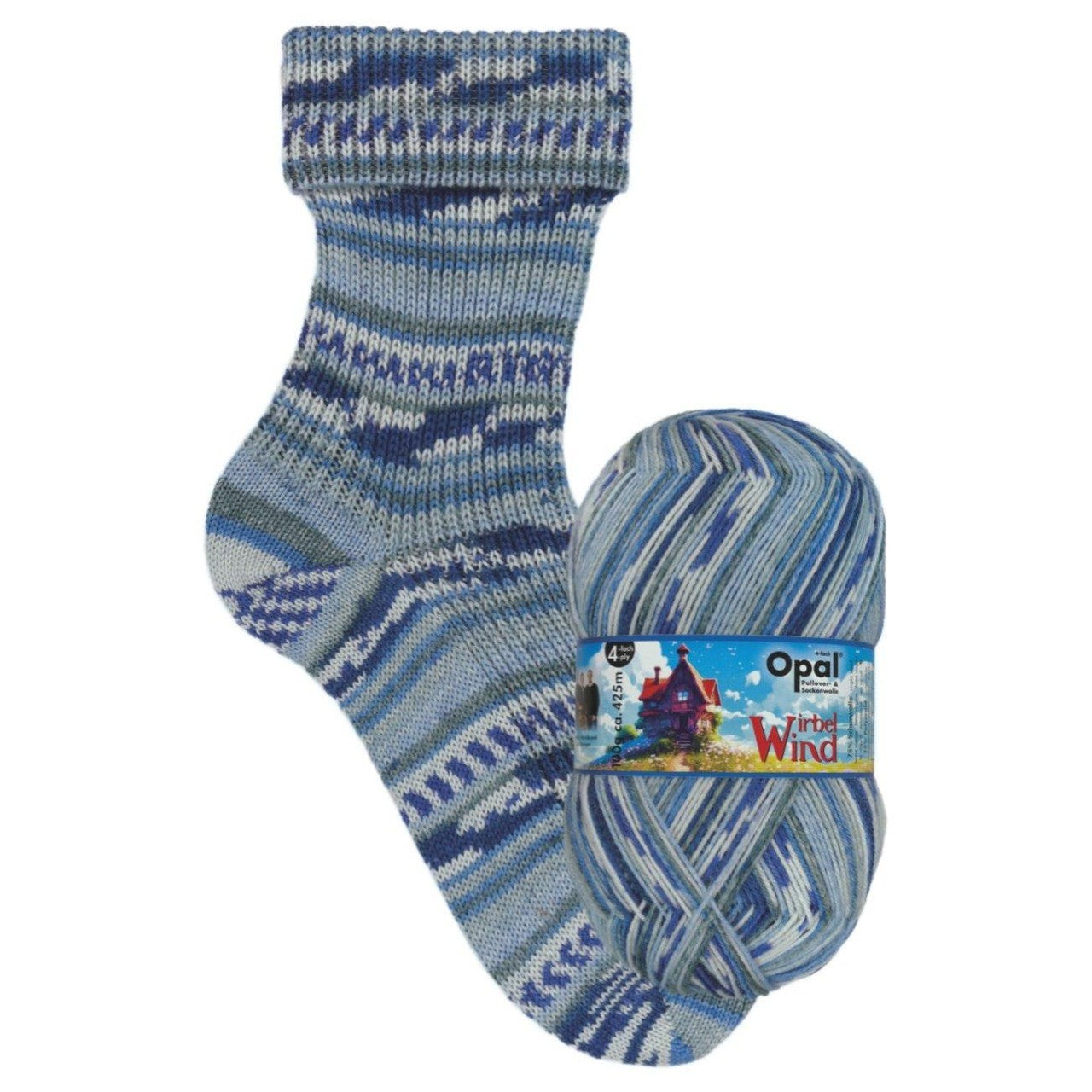Opal Sock Wool - Wirbel Wind Range