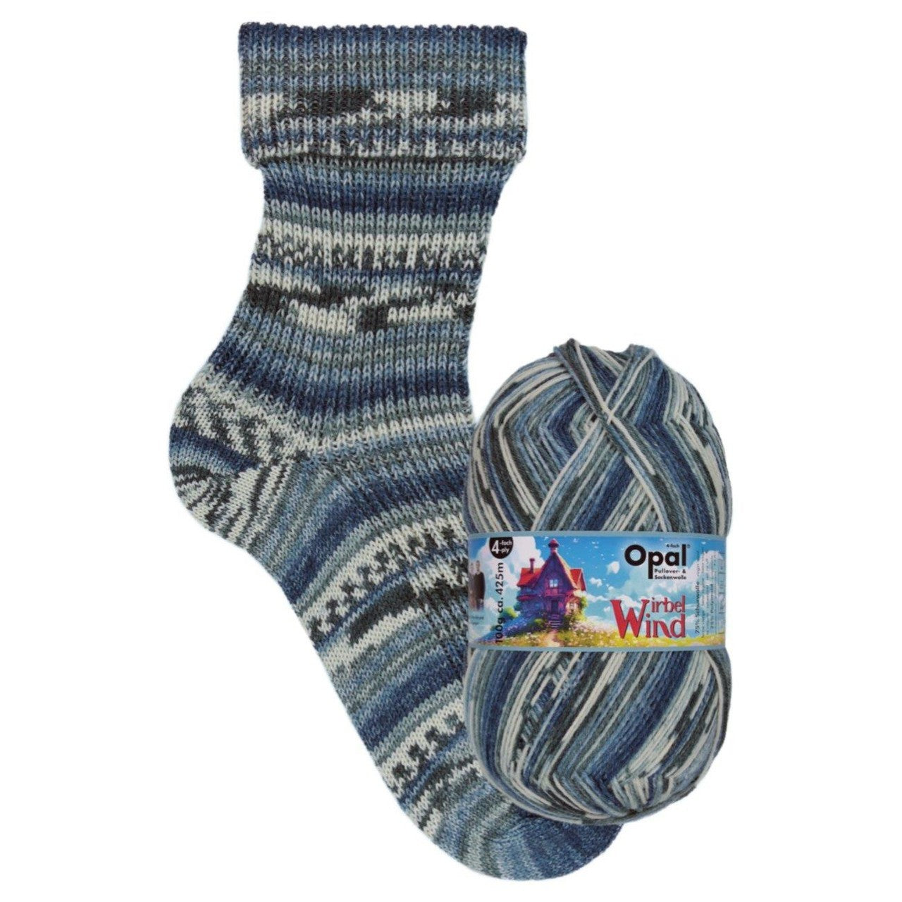 Opal Sock Wool - Wirbel Wind Range