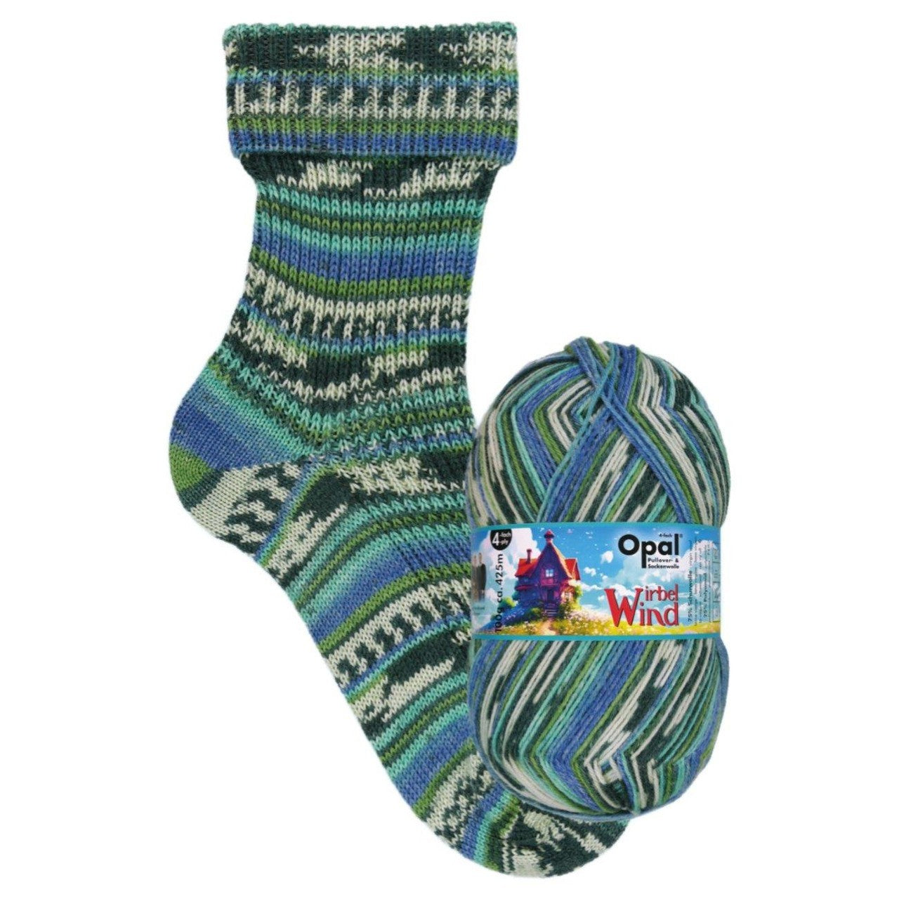 Opal Sock Wool - Wirbel Wind Range