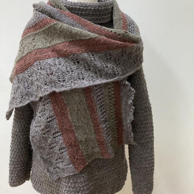 Brentfox Yarns Darmoor Shawl Kit