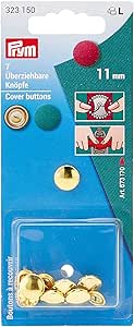 Prym Cover Button brass 15mm without tool