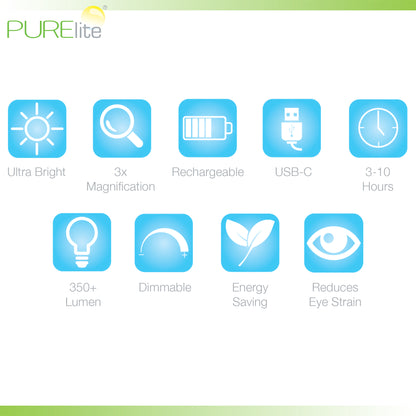 Purelite Magnifying Light: Ultra-Bright: Multi-Position: Cobra