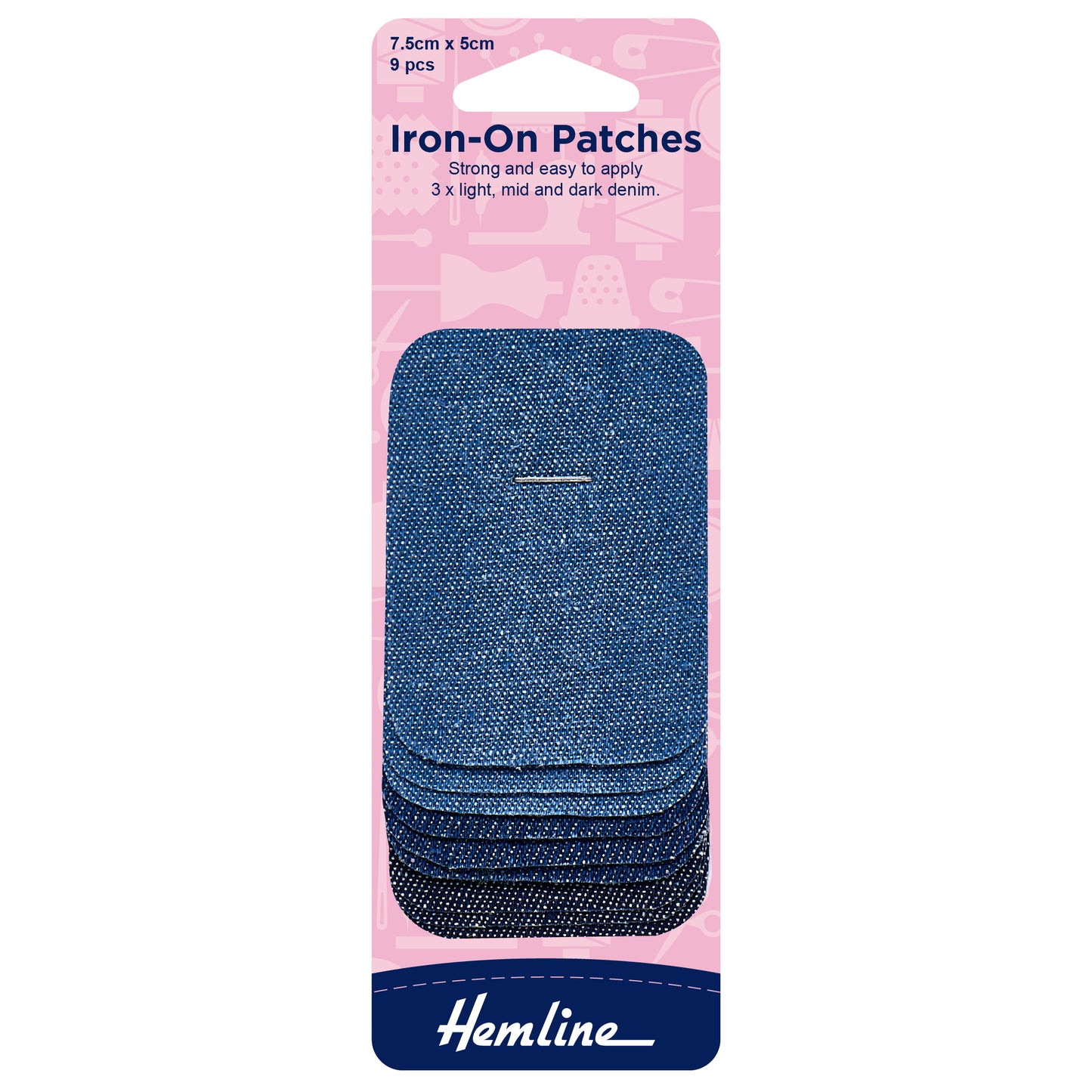 Hemline Iron-On Patches