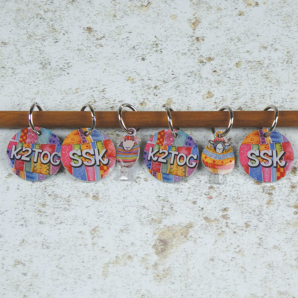 Emma Ball Stitch Markers - Knitters