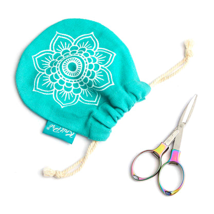 Knit Pro Rainbow Folding Scissors in Case-Mindful