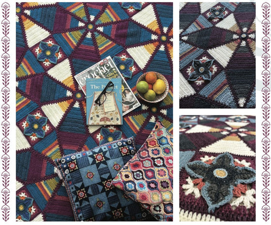 Royal Garden Blanket Pattern by Janie Crow
