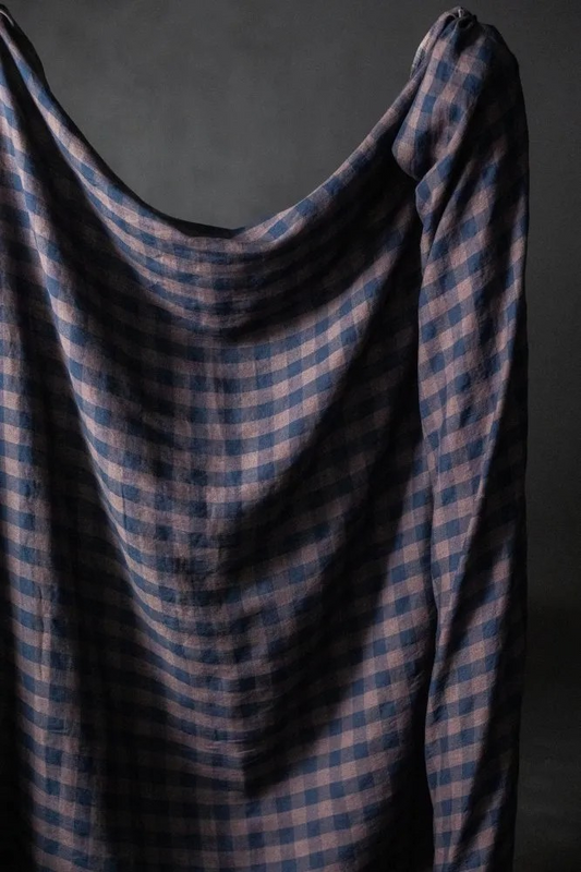 Merchant & Mills Grapevine European Laundered Linen Check