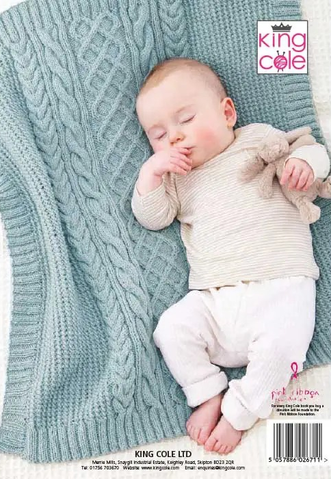 King Cole Newborn Book 4 - Little Book of Blankets - Pattern Book